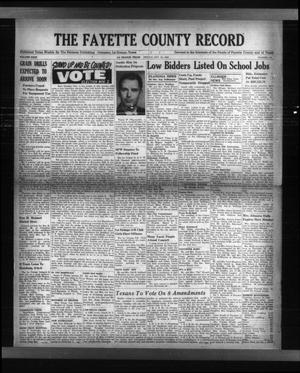 The Fayette County Record (La Grange, Tex.), Vol. 26, No. 104, Ed. 1 Friday, October 29, 1948
