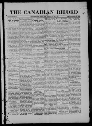 The Canadian Record (Canadian, Tex.), Vol. 27, No. 16, Ed. 1  Thursday, January 22, 1920