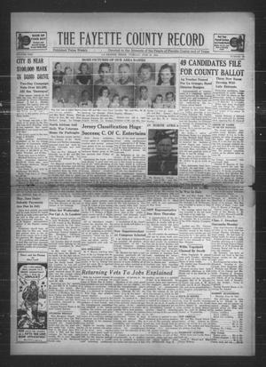 The Fayette County Record (La Grange, Tex.), Vol. 22, No. 67, Ed. 1 Tuesday, June 20, 1944