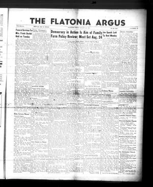 Primary view of The Flatonia Argus (Flatonia, Tex.), Vol. 76, No. 33, Ed. 1 Thursday, August 16, 1951