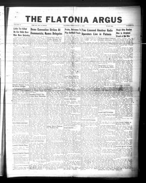 Primary view of object titled 'The Flatonia Argus (Flatonia, Tex.), Vol. 75, No. 32, Ed. 1 Thursday, August 3, 1950'.