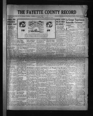 The Fayette County Record (La Grange, Tex.), Vol. 27, No. 17, Ed. 1 Tuesday, December 28, 1948