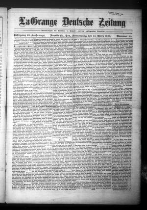 La Grange Deutsche Zeitung (La Grange, Tex.), Vol. 29, No. 30, Ed. 1 Thursday, March 13, 1919