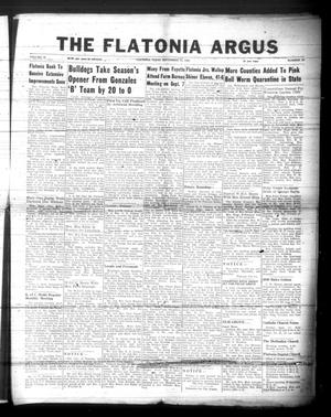 The Flatonia Argus (Flatonia, Tex.), Vol. 75, No. 38, Ed. 1 Thursday, September 14, 1950