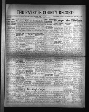 The Fayette County Record (La Grange, Tex.), Vol. 25, No. 12, Ed. 1 Tuesday, December 10, 1946