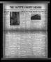 Newspaper: The Fayette County Record (La Grange, Tex.), Vol. 27, No. 11, Ed. 1 T…