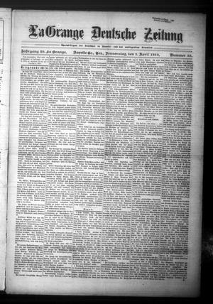 La Grange Deutsche Zeitung (La Grange, Tex.), Vol. 29, No. 33, Ed. 1 Thursday, April 3, 1919