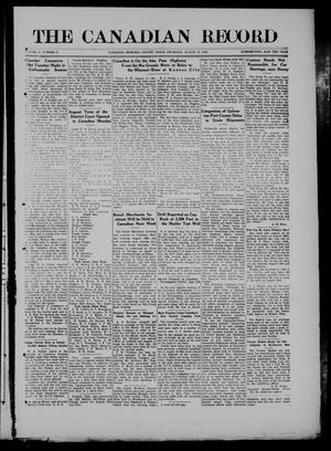 The Canadian Record (Canadian, Tex.), Vol. 27, No. 45, Ed. 1  Thursday, August 12, 1920