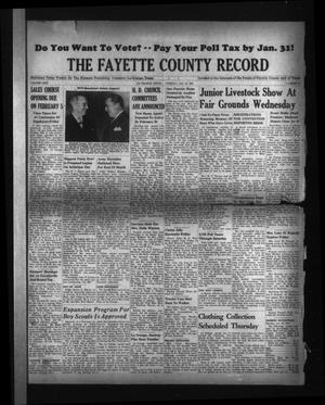 The Fayette County Record (La Grange, Tex.), Vol. 24, No. 26, Ed. 1 Tuesday, January 29, 1946