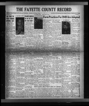 The Fayette County Record (La Grange, Tex.), Vol. 27, No. 12, Ed. 1 Friday, December 10, 1948
