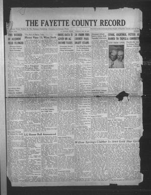 The Fayette County Record (La Grange, Tex.), Vol. 23, No. [10], Ed. 1 Tuesday, December 26, 1944