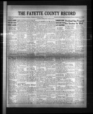 The Fayette County Record (La Grange, Tex.), Vol. 26, No. 43, Ed. 1 Tuesday, March 30, 1948