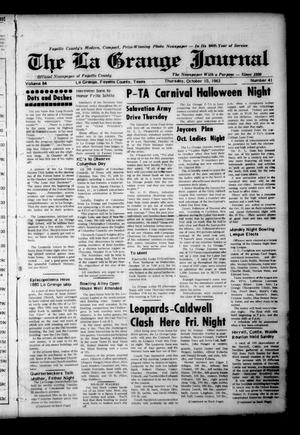 The La Grange Journal (La Grange, Tex.), Vol. 84, No. 41, Ed. 1 Thursday, October 10, 1963