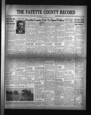 The Fayette County Record (La Grange, Tex.), Vol. 24, No. 96, Ed. 1 Tuesday, October 1, 1946