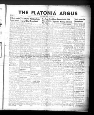 The Flatonia Argus (Flatonia, Tex.), Vol. 76, No. 31, Ed. 1 Thursday, August 2, 1951