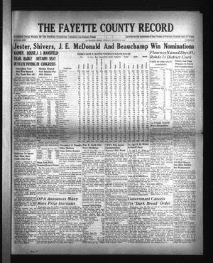 The Fayette County Record (La Grange, Tex.), Vol. 24, No. 86, Ed. 1 Tuesday, August 27, 1946