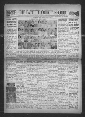 The Fayette County Record (La Grange, Tex.), Vol. 22, No. 80, Ed. 1 Friday, August 4, 1944