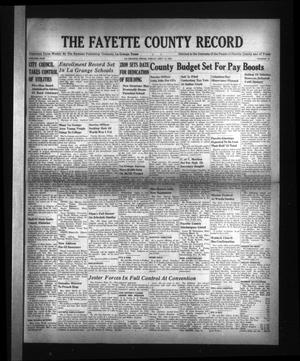 Primary view of object titled 'The Fayette County Record (La Grange, Tex.), Vol. 24, No. 91, Ed. 1 Friday, September 13, 1946'.