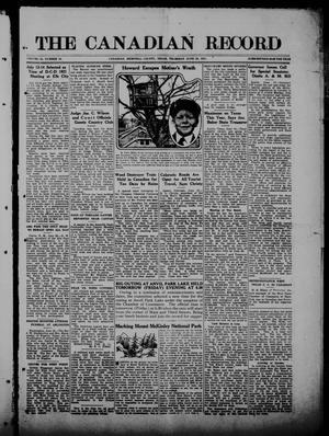 The Canadian Record (Canadian, Tex.), Vol. 28, No. 38, Ed. 1  Thursday, June 23, 1921