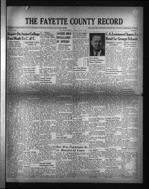 The Fayette County Record (La Grange, Tex.), Vol. 24, No. 73, Ed. 1 Friday, July 12, 1946