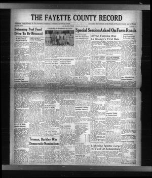 The Fayette County Record (La Grange, Tex.), Vol. 26, No. 74, Ed. 1 Friday, July 16, 1948