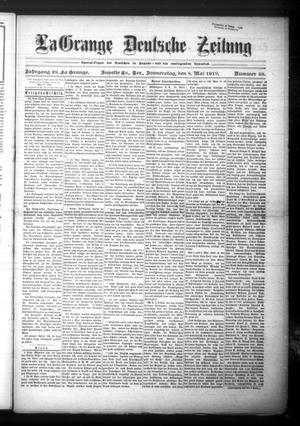 La Grange Deutsche Zeitung (La Grange, Tex.), Vol. 29, No. 38, Ed. 1 Thursday, May 8, 1919