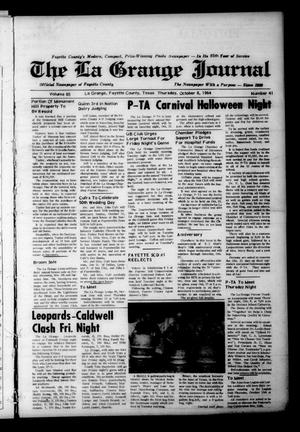 Primary view of object titled 'The La Grange Journal (La Grange, Tex.), Vol. 85, No. 41, Ed. 1 Thursday, October 8, 1964'.