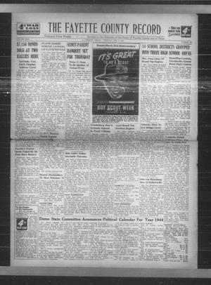 The Fayette County Record (La Grange, Tex.), Vol. 22, No. 29, Ed. 1 Tuesday, February 8, 1944