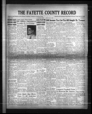 The Fayette County Record (La Grange, Tex.), Vol. 26, No. 20, Ed. 1 Friday, January 9, 1948