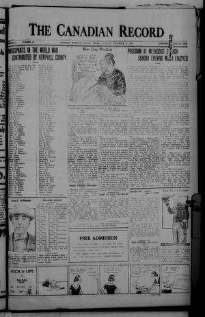The Canadian Record (Canadian, Tex.), Vol. 33, No. 46, Ed. 1  Thursday, November 12, 1925