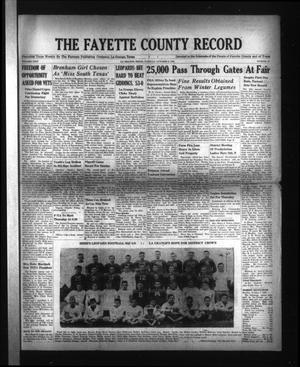 Primary view of object titled 'The Fayette County Record (La Grange, Tex.), Vol. 24, No. 98, Ed. 1 Tuesday, October 8, 1946'.