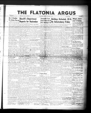 The Flatonia Argus (Flatonia, Tex.), Vol. 76, No. 40, Ed. 1 Thursday, October 4, 1951