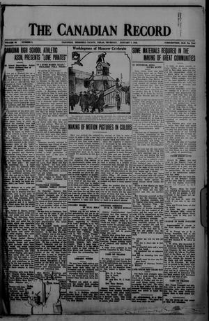 The Canadian Record (Canadian, Tex.), Vol. 34, No. 2, Ed. 1  Thursday, January 7, 1926