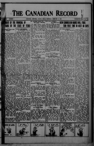 The Canadian Record (Canadian, Tex.), Vol. 34, No. 7, Ed. 1  Thursday, February 11, 1926