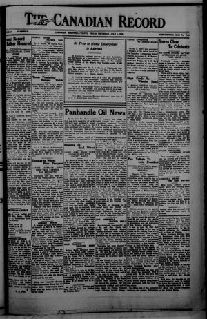 The Canadian Record (Canadian, Tex.), Vol. 34, No. 27, Ed. 1  Thursday, July 1, 1926