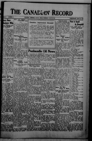 The Canadian Record (Canadian, Tex.), Vol. 34, No. 31, Ed. 1  Thursday, July 29, 1926