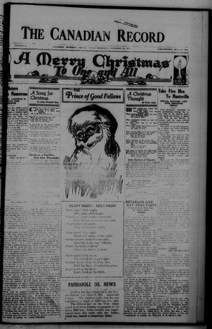 The Canadian Record (Canadian, Tex.), Vol. 34, No. 52, Ed. 1  Thursday, December 23, 1926