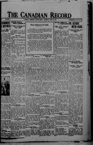 The Canadian Record (Canadian, Tex.), Vol. 36, No. 18, Ed. 1  Thursday, April 26, 1928