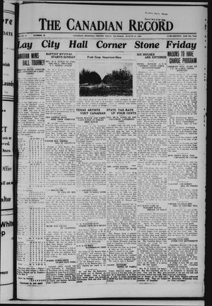 The Canadian Record (Canadian, Tex.), Vol. 38, No. 36, Ed. 1  Thursday, August 29, 1929