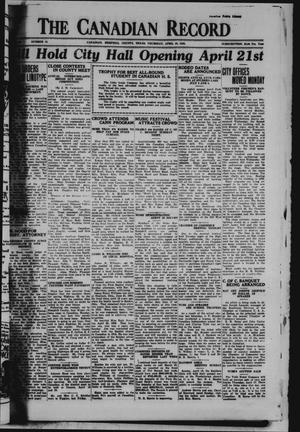 The Canadian Record (Canadian, Tex.), Vol. 40, No. 16, Ed. 1  Thursday, April 10, 1930