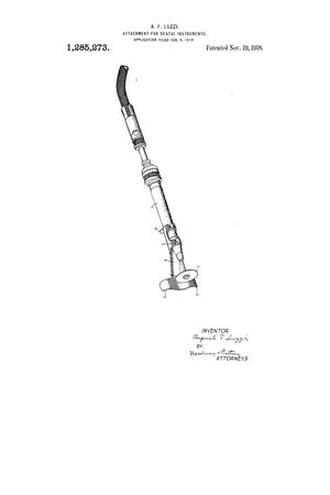 Primary view of object titled 'Attachment for Dental Instruments.'.