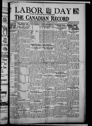Primary view of object titled 'The Canadian Record (Canadian, Tex.), Vol. 45, No. 37, Ed. 1  Thursday, August 29, 1935'.
