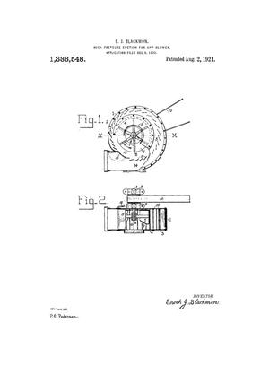 Primary view of object titled 'High-Pressure Suction Fan and Blower.'.