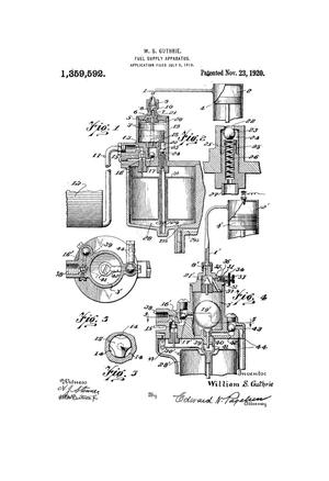Primary view of object titled 'Fuel-Supply Apparatus.'.