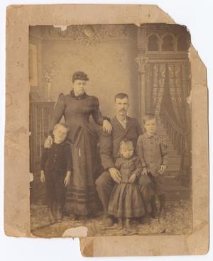 Primary view of object titled '[Mr. and Mrs. C. F. Rudolph with Children]'.