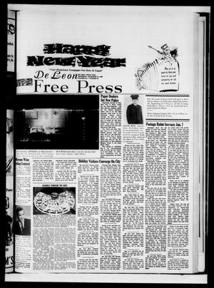 Primary view of object titled 'De Leon Free Press (De Leon, Tex.), Vol. 78, No. 28, Ed. 1 Thursday, December 28, 1967'.