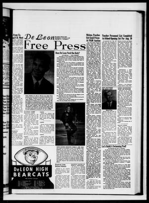 Primary view of object titled 'De Leon Free Press (De Leon, Tex.), Vol. 77, No. 9, Ed. 1 Thursday, August 18, 1966'.