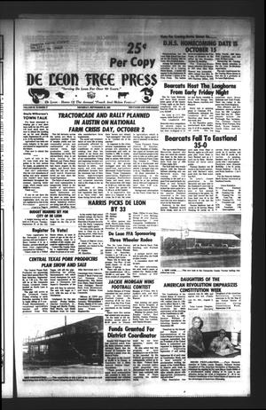 Primary view of object titled 'De Leon Free Press (De Leon, Tex.), Vol. 95, No. 17, Ed. 1 Thursday, September 23, 1982'.