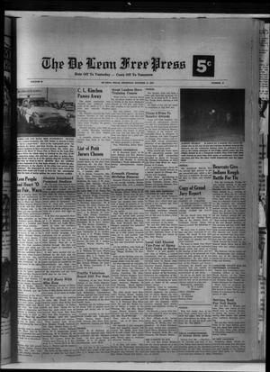 Primary view of object titled 'The De Leon Free Press (De Leon, Tex.), Vol. 66, No. 15, Ed. 1 Thursday, October 13, 1955'.