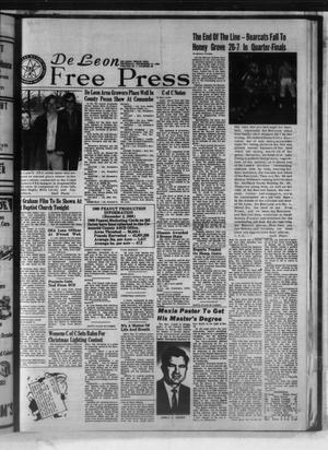 Primary view of object titled 'De Leon Free Press (De Leon, Tex.), Vol. 80, No. 26, Ed. 1 Thursday, December 11, 1969'.